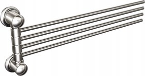 Fürdőszobai törölközőtartó 4 rudas Króm 45 cm mozgatható karok