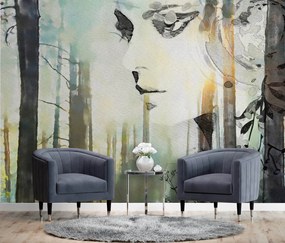 Gario Fotótapéta Pasztell absztrakció, no és erdő Anyag: Vlies, Méret: 300 x 210 cm