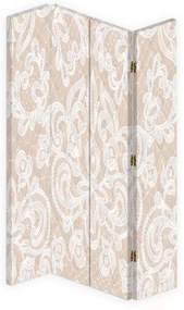 Gario Paraván Elegáns bézs színben Méret: 145 x 170 cm, Kivitelezés: Forgó paraván 360°