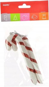 Karácsonyfadísz Csillámos Piros 2DB