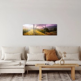 Tájkép (órával) (90x30 cm)