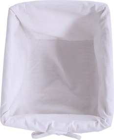 Komód, fa/vesszőfonás/szövet, fehér, RAFAELLO 3