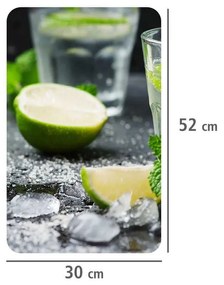 Edzett üveg tűzhely fedőlap szett 2 db-os 30x52 cm Mojitos – Wenko