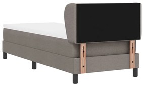Boxspring Ágy Matrac 80x200 cm Taupe Szövet