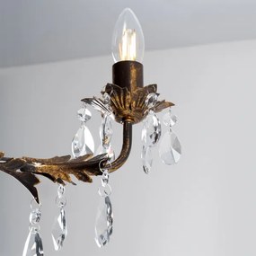 ONLI - Csillár láncon TERESA 3xE14/6W/230V bronz