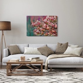 Kép - olajfestmény, virágzó Sakura (90x60 cm)
