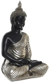 Buddha szobor figura arany fekete 31x22x49 cm