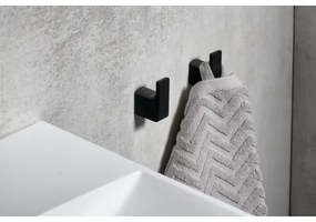 Gedy - KÉSZLET 2x Fali kampó PIRENEI matt fekete