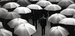 Poszter 91,3x44,5cm Magány a tömegben