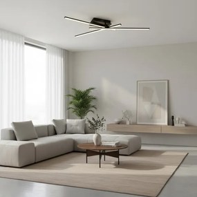 Brilagi - LED mennyezeti lámpatest STRIPES LED/30W/230V fekete