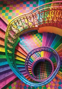 Színes lépcső Colorboom 500 db-os Compact puzzle Clementoni