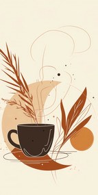 Poszter 50x100cm Reggeli kávémúzsa