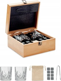 Luxus whisky szett Hűsítő poharak és kövek esetleg gravírozás