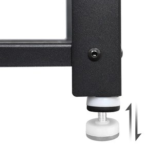 Vasagle INDY előszobai pad cipőtartóval, 73x30x45cm, barna/fekete