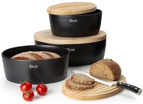 Continenta C3730 - Kenyértartó 13,5x30 cm fekete/bézs