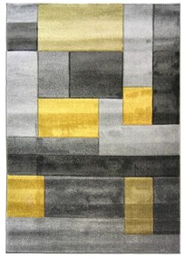 Cosmos szürke-sárga szőnyeg, 160 x 230 cm - Flair Rugs