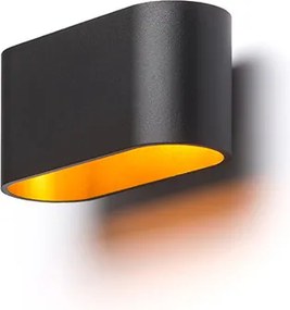 RENDL MARIO matná černá/zlatá 230V LED G9 5W