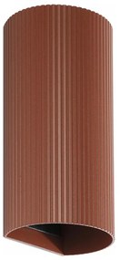 FARO 40545 - Fali lámpa SOLE 2xGU10/8W/230V tégla csipkézett kerek