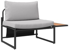 vidaXL Kerti Kanapé Szett 2 pcs Világosszürke Acél