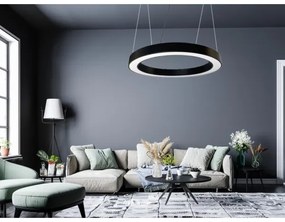 LED Csillár zsinóron LED/50W/230V 4000K átm. 100 cm fekete