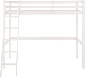 Alpi2 fehér magasított ágy borovi fenyőből - Støraa