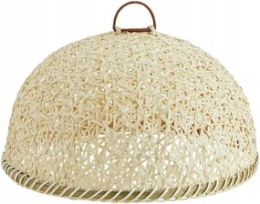 Bamboo bambusz kosár étel takarásához, világos, Madam Stoltz