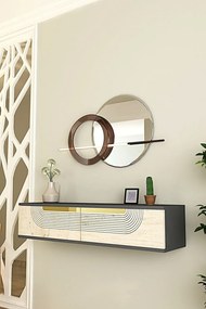Meyra komód, antracit-travertin, 120 cm – TR555CHM1602
