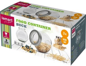 Lamart LT6049 Buck ételtároló 3 db-os szett, 650 ml, 0,65 l