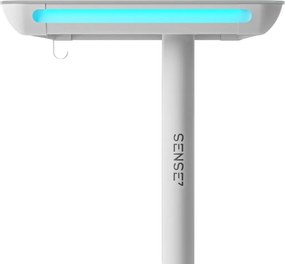 NOMO állítható magasságú elektromos íróasztal, 120x60cm, USB, RBG, fehér