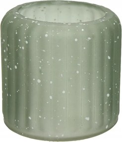 Stílusos Pöttyös Dekoratív Üveg Gyertyatartó 7,5x8CM