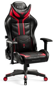 Diablo X-Ray 2.0 Nagy méret gamer szék: fekete-piros