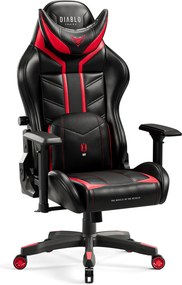 Gamer szék műbőr King Size, fekete-piros: Diablo X-Ray 2.0