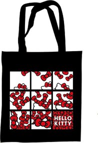 Hello Kitty Bows vászontáska, bevásárlótáska 44 cm
