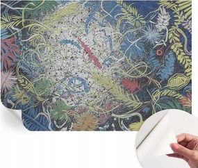 Öntapadós fotótapéta Nappaliba és Hálószobába Növényi örvények 152x104