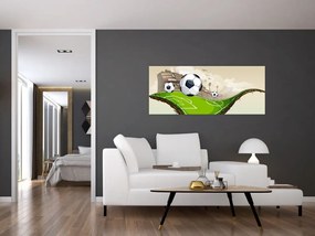 Kép - futballpálya (120x50 cm)