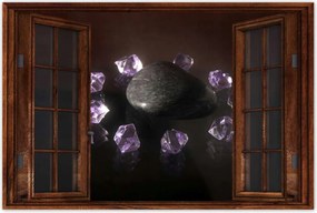 Poszterek 60x40 Lila kristályok