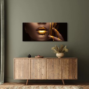 Kép - Nő arany ajkal (120x50 cm)