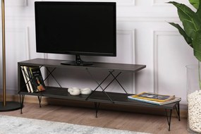 Street TV-állvány, sötétbarna, 120 cm