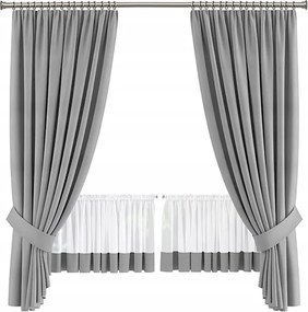Bella kész függöny és drapéria szett szürke