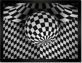 Poszterek keretben 40x30 Absztrakt fekete-fehér