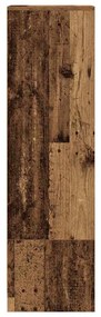 antik fa színű szerelt fa magasszekrény 29,5x34x119,5 cm