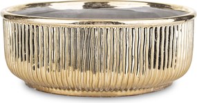 Virágtartó kaspó arany kerámia dekoráció egész éves ház kert