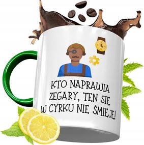 Zöld Bögre Óramesternek Születésnapi Ajándék fényképes nyomtatással