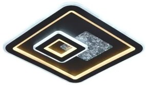 LED Dimmelhető mennyezeti lámpa LED/110W/230V fekete + távirányítás