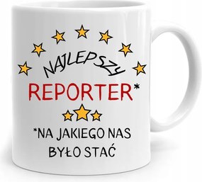 Riporter Újságíró Bögre Legjobb Riporter fényképes nyomtatással