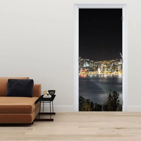 Fotótapéta ajtóra - Brooklyn Bridge és New York (95x205cm)