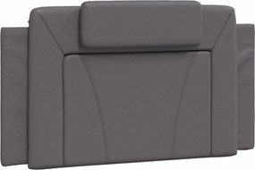 szürke műbőr fejtámla párna Viana 100 cm