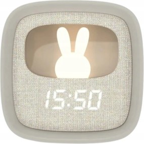 Ébresztőóra éjjeli lámpával gyerekeknek Billy Clock Mob Szürke