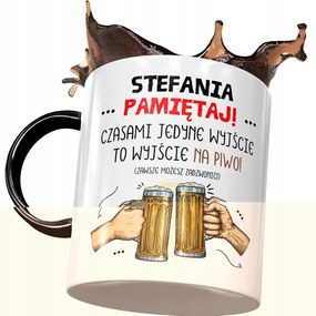 Fekete Bögre Stefánia Barátnőknek Ajándék Nyomtatott Fotóval