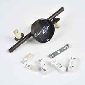 Brilagi - LED fali lámpa MILLA 3xG9/3W/230V barna/füstös barna